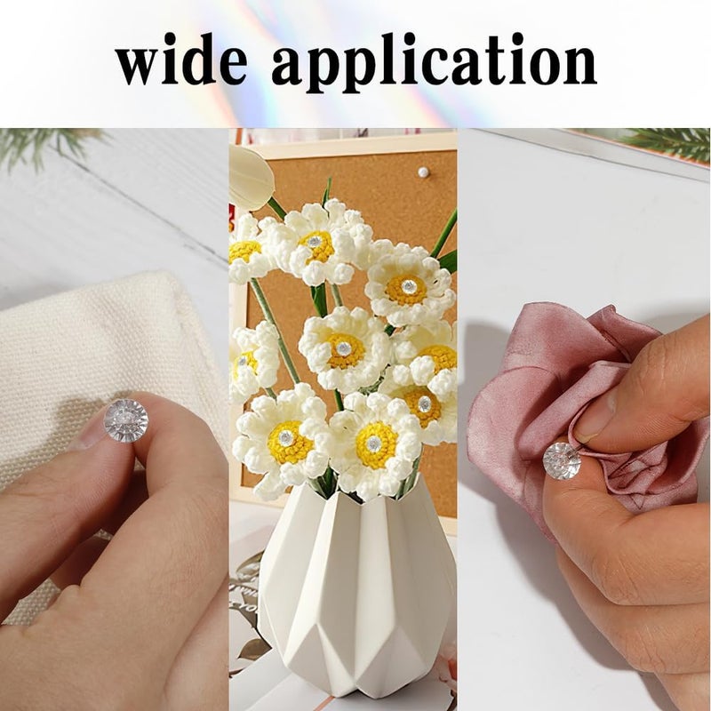 Cutiland 500pcs Diamond Pins for Bouquets,Floral Pins,Pin for Flowers,Boutonniere,Corsage,Straight Diamond Pin Sewing for Crafts,Flower Bouquet Accessories Floral Supplies, Bouquet - Image 5